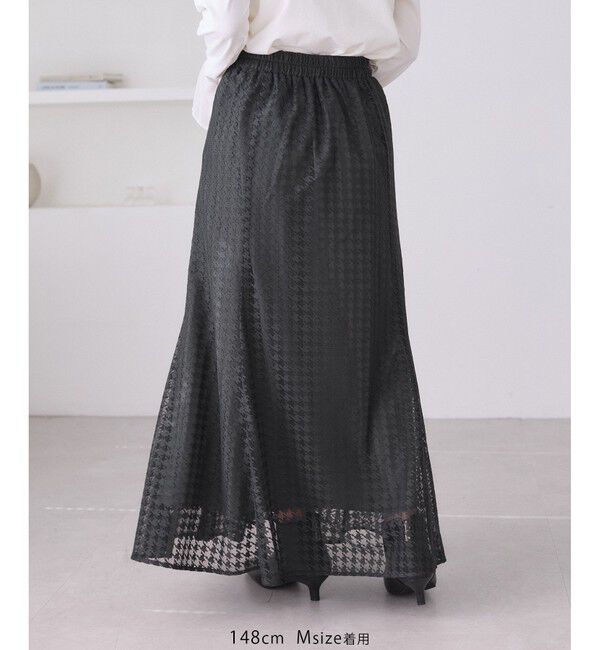 Rope&rsquo;Picnic「千鳥レースマーメイドスカード」|スカート|