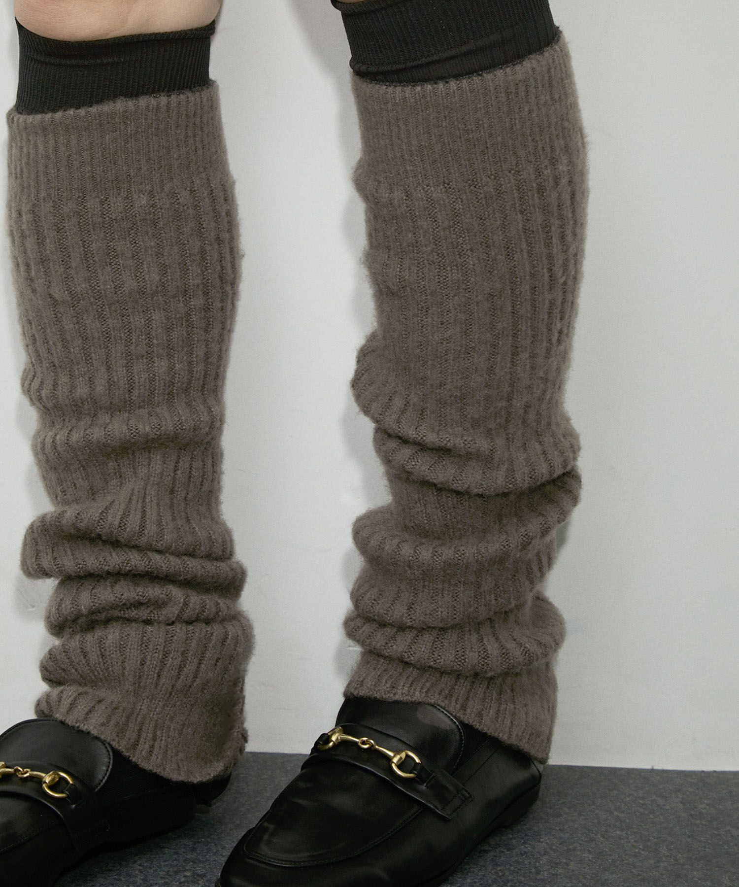 ADAM ET ROPE'「スリットレッグウォーマー」|レッグウォーマー|グレー(07)