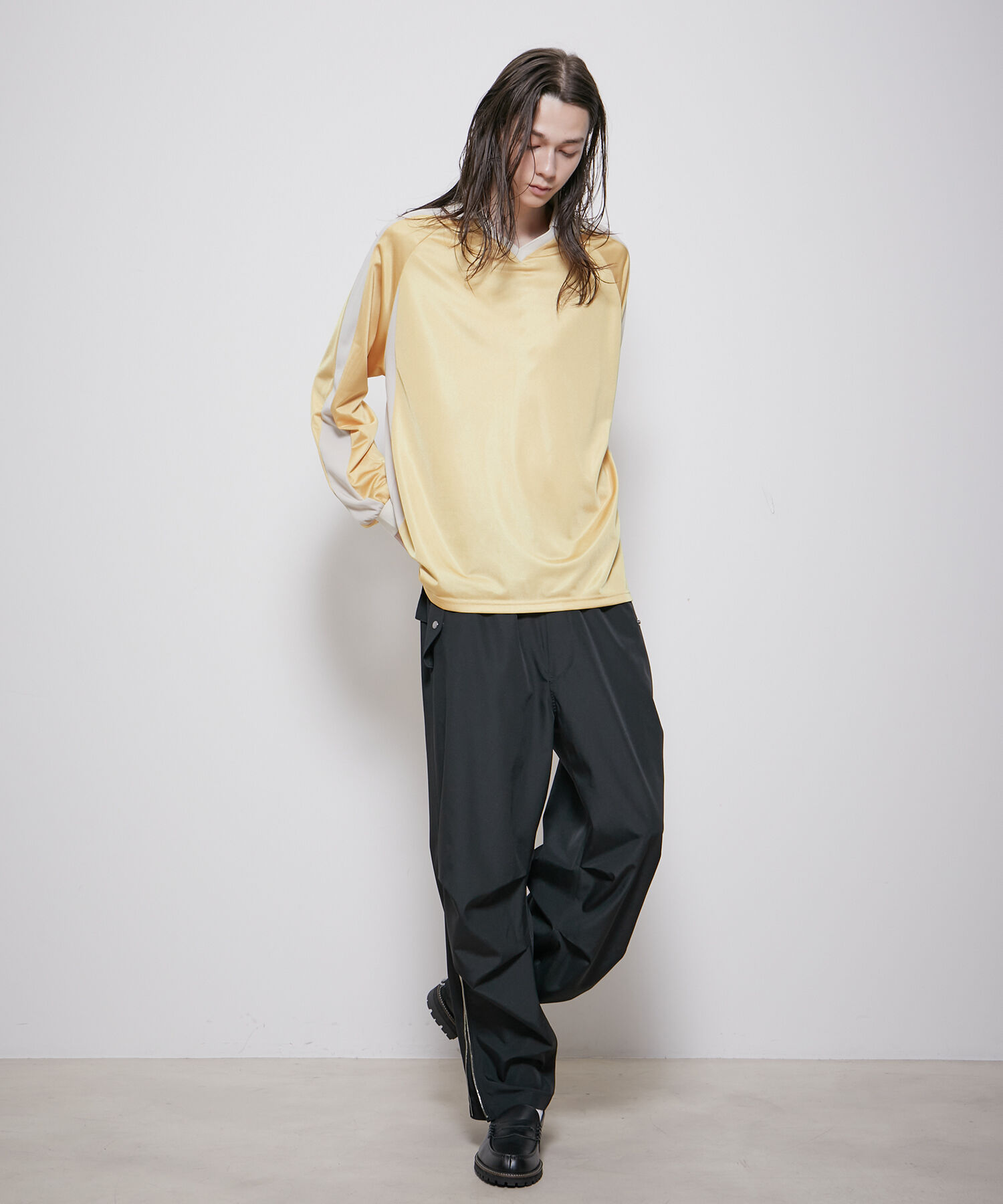 ADAM ET ROPE'「【UNIFORM/ユニフォーム】 POLO ロングスリーブ ゲームシャツ / 吸水速乾 / 透湿性 / 通気性 / ユニセック」|Tシャツ・カットソー|