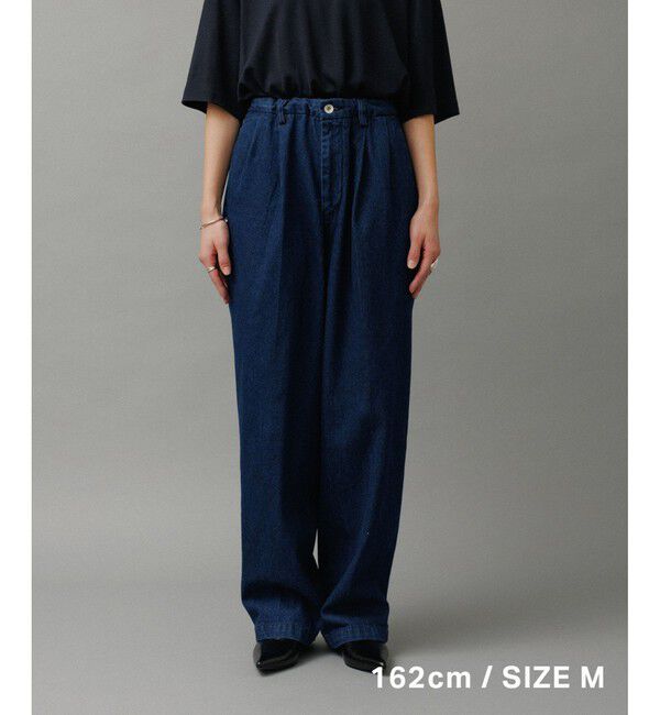 ADAM ET ROPE'「ワイド イージー ブリーチ デニムパンツ / ADAM ET ROPE' JEANS -GRID-」|デニム|