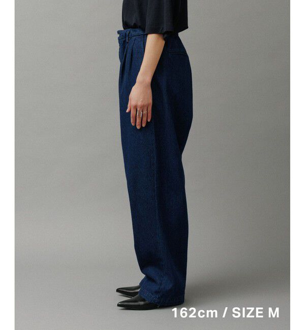 ADAM ET ROPE'「ワイド イージー ブリーチ デニムパンツ / ADAM ET ROPE' JEANS -GRID-」|デニム|