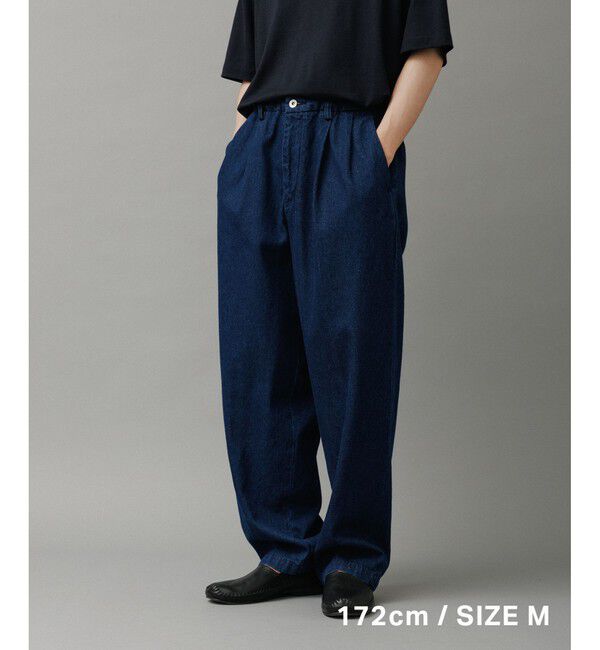 ADAM ET ROPE'「ワイド イージー ブリーチ デニムパンツ / ADAM ET ROPE' JEANS -GRID-」|デニム|