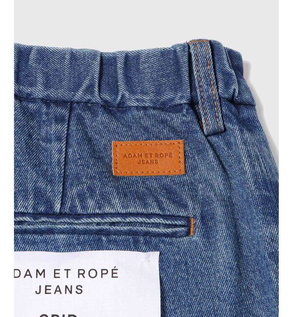 ADAM ET ROPE'「ワイド イージー ブリーチ デニムパンツ / ADAM ET ROPE' JEANS -GRID-」|デニム|