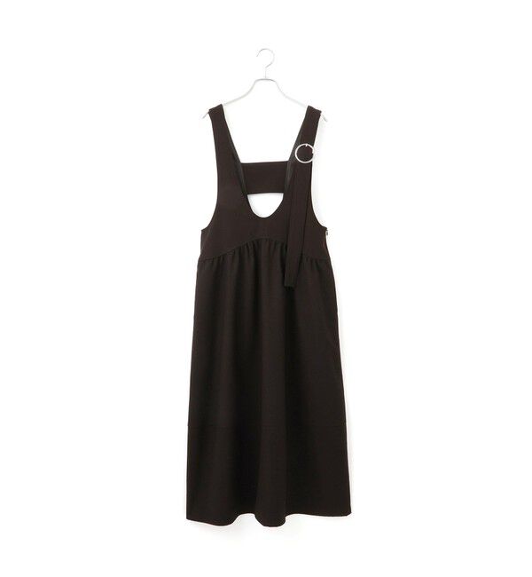 ADAM ET ROPE'「【WEB限定】ディープネックAラインワンピース」|ワンピース|