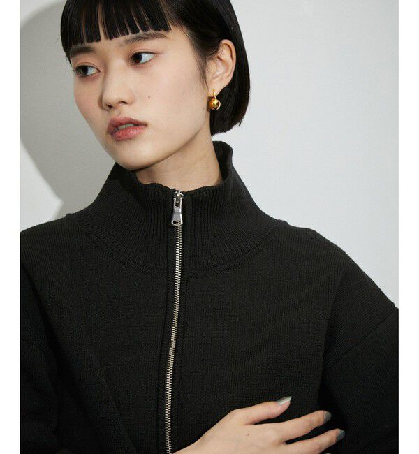 ADAM ET ROPE'「【WEB限定】ショートジャカードドライバーズニット」|カーディガン|