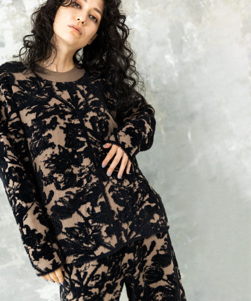  「2WAYジャガードニットカーディガン」|ニット・セーター|