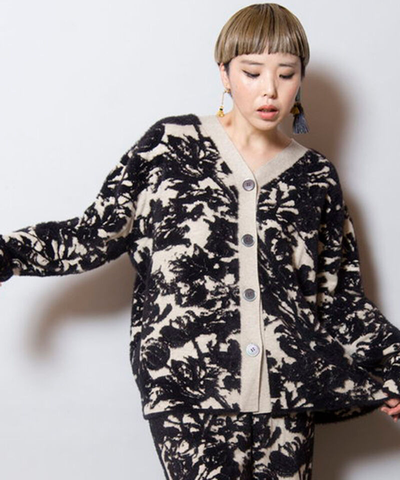  「2WAYジャガードニットカーディガン」|ニット・セーター|L.BEIGE