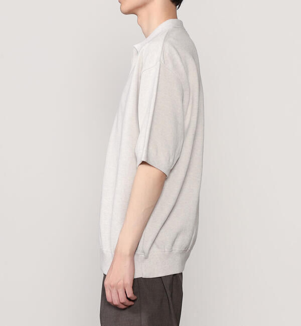  「crepuscule | 鹿の子スキッパーポロシャツ MEN」|ニット・セーター|