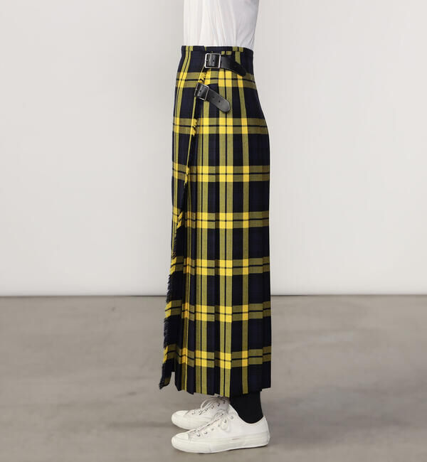 ONEIL OF DUBLIN「O'NEIL OF DUBLIN | ウーステッドウール ロングキルトスカート WOMEN」|スカート|