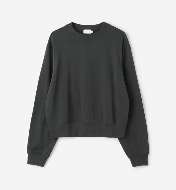 handvaerk「handvaerk |  コットン クルーネック長袖Tシャツ WOMEN」|スウェット・ジャージ|BLACK系1