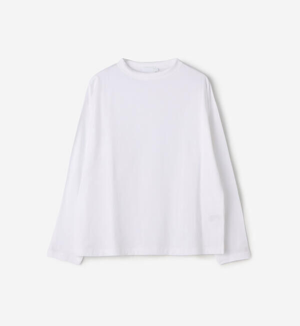 handvaerk「handvaerk | 60/2 ボトルネック長袖Tシャツ WOMEN」|Tシャツ・カットソー|