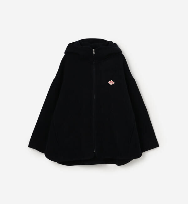 DANTON「DANTON | ウールメルトン フードブルゾン WOMEN」|テーラードジャケット|DKNAVY