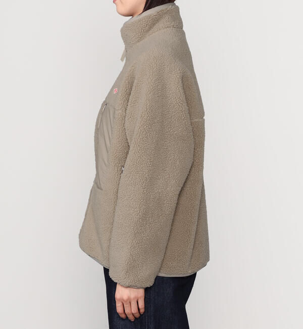 DANTON「DANTON | ライトボア スタンドカラージャケット WOMEN」|ブルゾン・スタジャン|