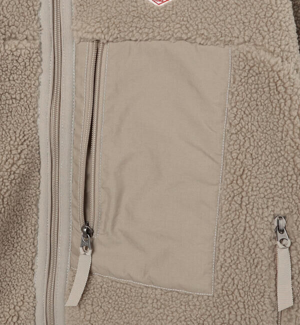 DANTON「DANTON | ライトボア スタンドカラージャケット WOMEN」|ブルゾン・スタジャン|