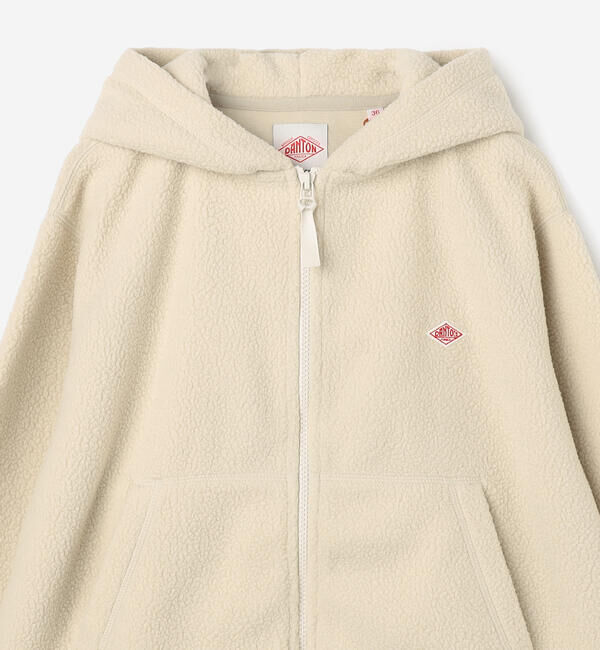 DANTON「DANTON | ポーラテック(R) ボアフリースジップパーカー WOMEN」|Tシャツ・カットソー|