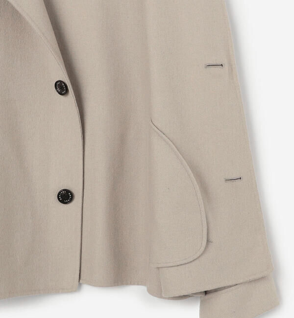 ORCIVAL「ORCIVAL | リバーウール ノーカラーブルゾン WOMEN」|テーラードジャケット|