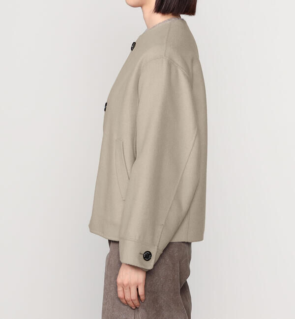 ORCIVAL「ORCIVAL | リバーウール ノーカラーブルゾン WOMEN」|テーラードジャケット|