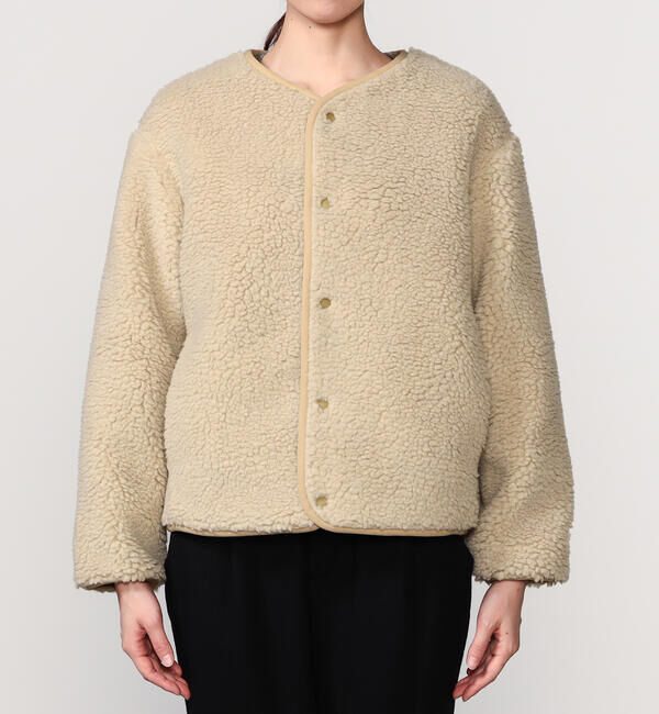 ORCIVAL「ORCIVAL | ボアフリース ノーカラーブルゾン WOMEN」|テーラードジャケット|
