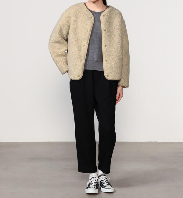 ORCIVAL「ORCIVAL | ボアフリース ノーカラーブルゾン WOMEN」|テーラードジャケット|