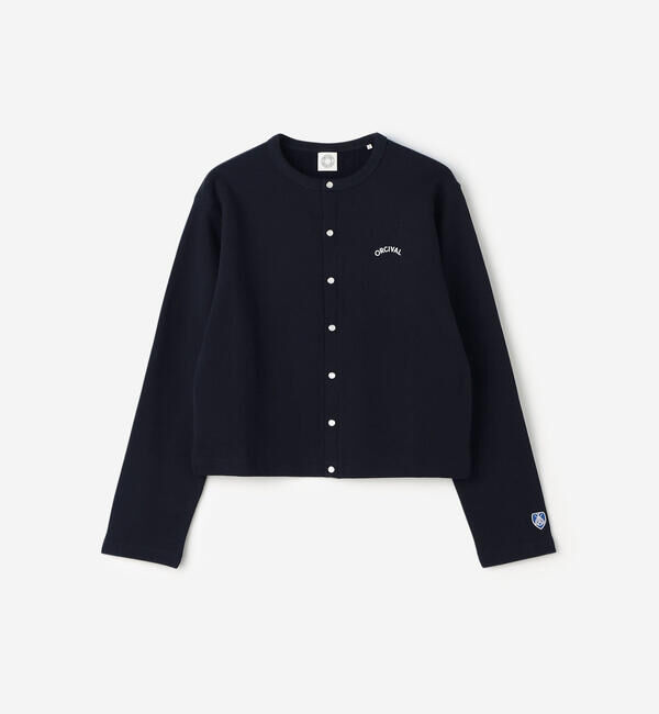 ORCIVAL「ORCIVAL | コットン裏毛 クルーネックカーディガン WOMEN」|カーディガン|DKNAVY