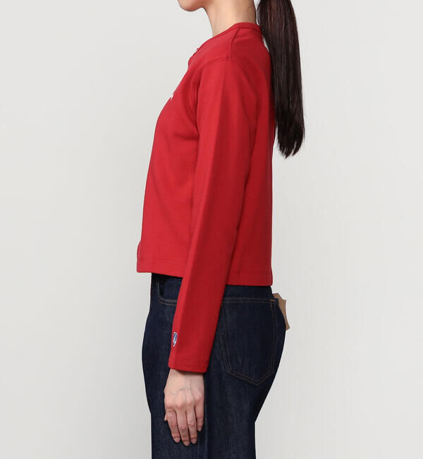 ORCIVAL「ORCIVAL | コットン裏毛 クルーネックカーディガン WOMEN」|カーディガン|