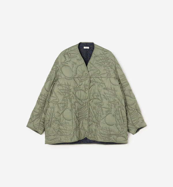  「manipuri | リバーシブル キルティングジャケット WOMEN」|ダウン|