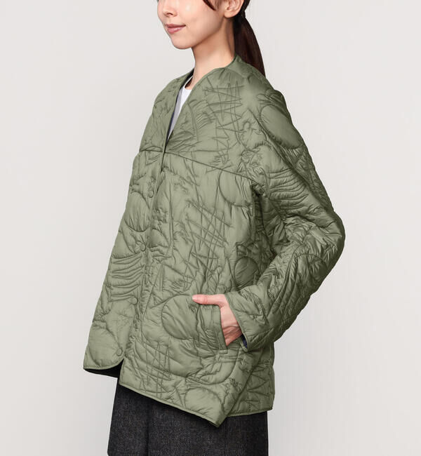  「manipuri | リバーシブル キルティングジャケット WOMEN」|ダウン|