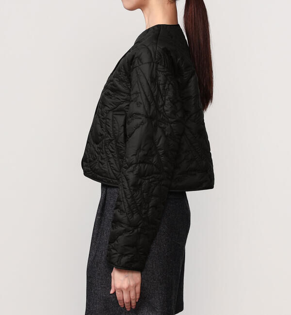  「manipuri | 中綿 キルティングショートジャケット WOMEN」|ダウン|