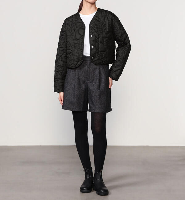  「manipuri | 中綿 キルティングショートジャケット WOMEN」|ダウン|