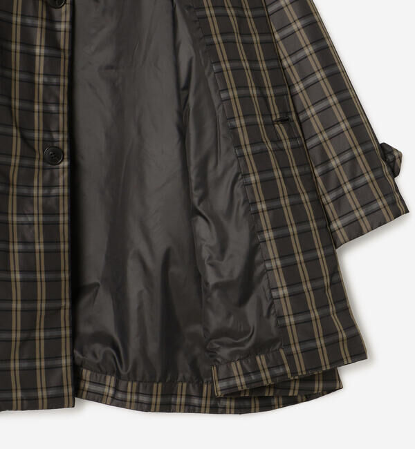 LE GLAZIK「LE GLAZIK | ツイルチェック ショートコート WOMEN」|ダウン|