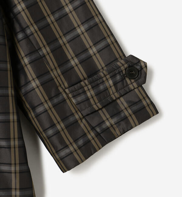 LE GLAZIK「LE GLAZIK | ツイルチェック ショートコート WOMEN」|ダウン|