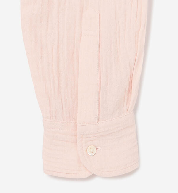  「INDIA INDUSTRY | ダブルガーゼ 長袖バンドカラーシャツ WOMEN」|シャツ・ブラウス|