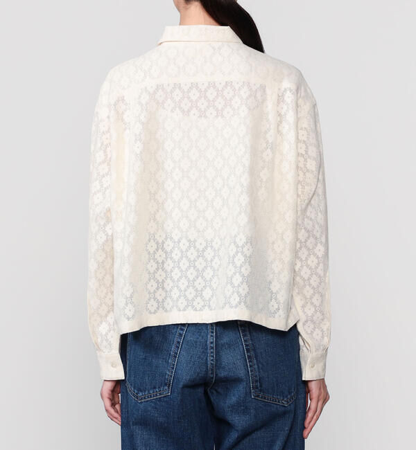  「INDIA INDUSTRY | ジオメトリーレース ロングスリーブシャツ WOMEN」|シャツ・ブラウス|
