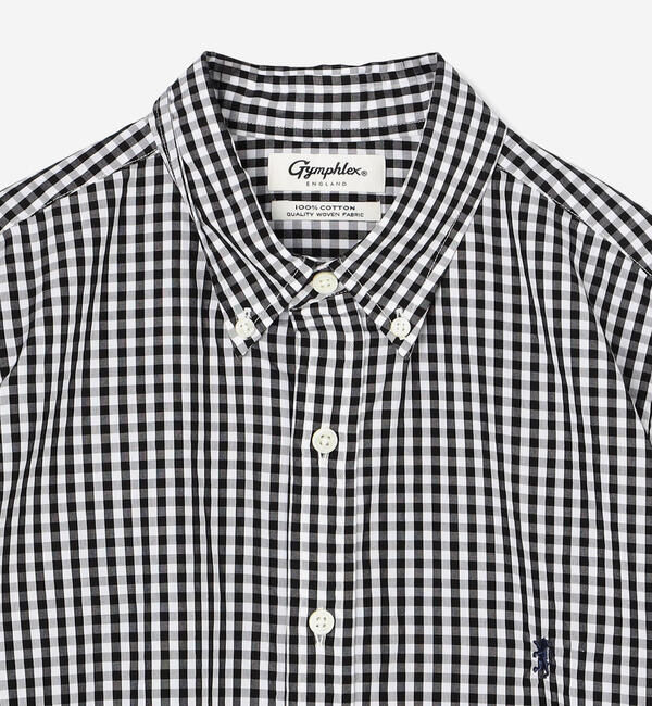 GYMPHLEX「Gymphlex | 長袖 ボタンダウンシャツ GINGHAM WOMEN」|シャツ・ブラウス|