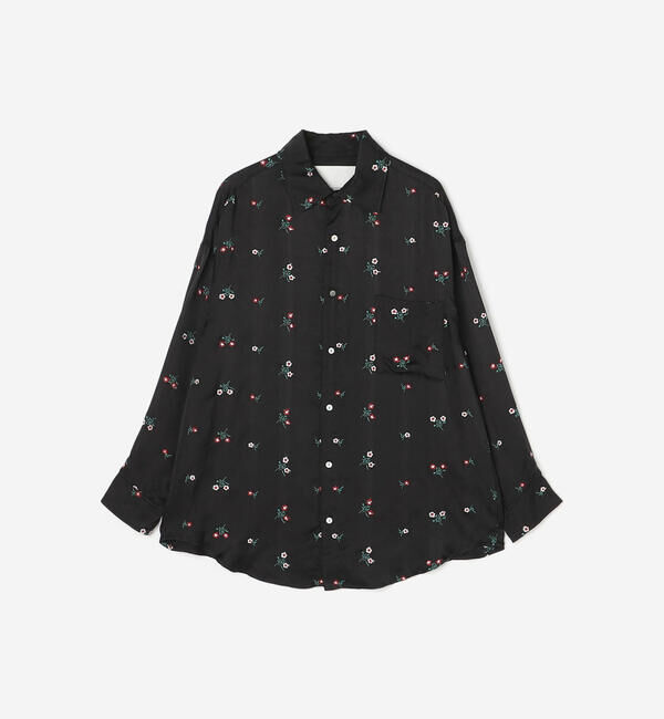  「TICCA | フラワーエンブロイダリー 長袖シャツ WOMEN」|シャツ・ブラウス|