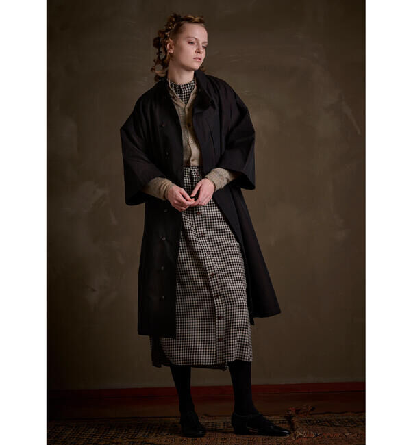  「HAVERSACK | チェック ロングシャツスカート WOMEN」|スカート|