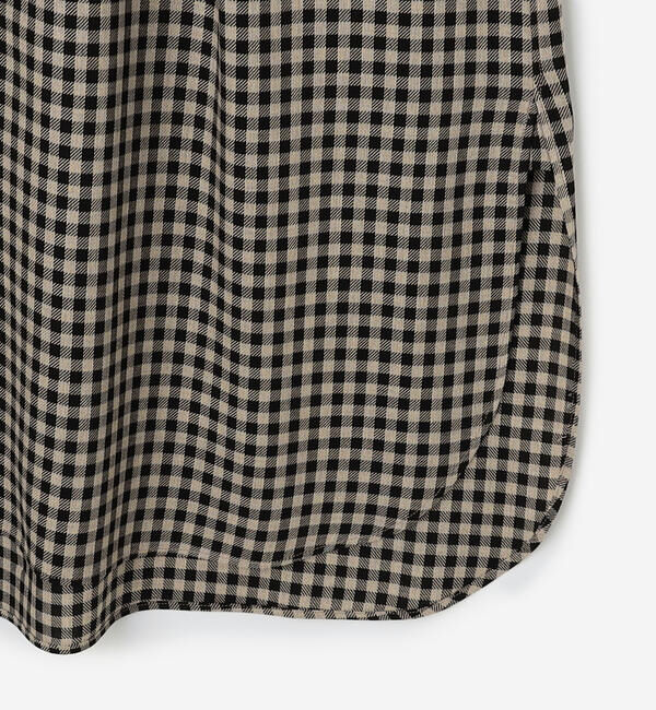  「HAVERSACK | チェック ロングシャツスカート WOMEN」|スカート|