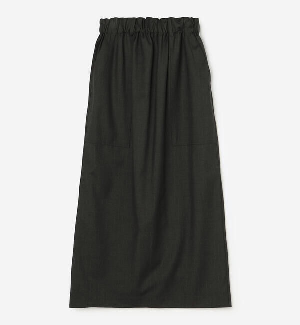  「nicholson & nicholson | ストレッチウール ロングスカート WOMEN」|スカート|