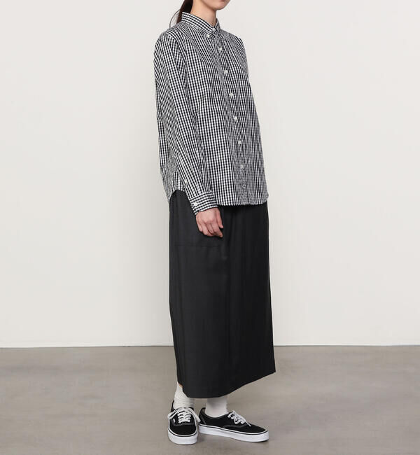  「nicholson & nicholson | ストレッチウール ロングスカート WOMEN」|スカート|