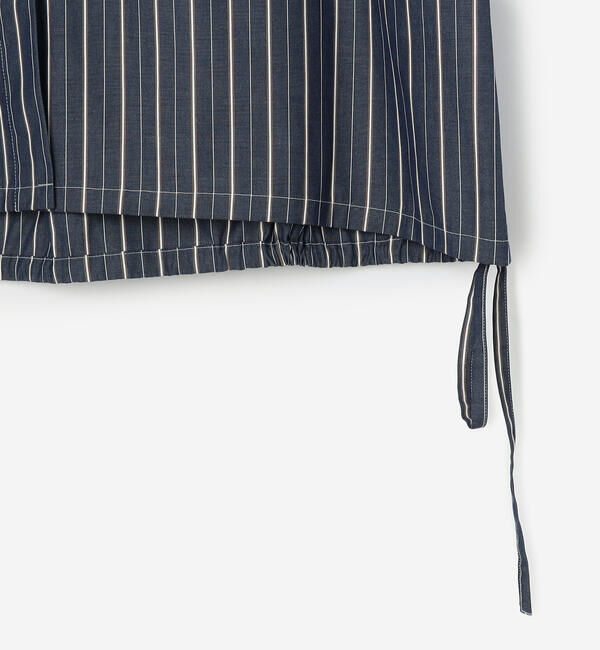  「nicholson & nicholson |〈別注〉ドローストリングブラウス ストライプ WOMEN」|シャツ・ブラウス|