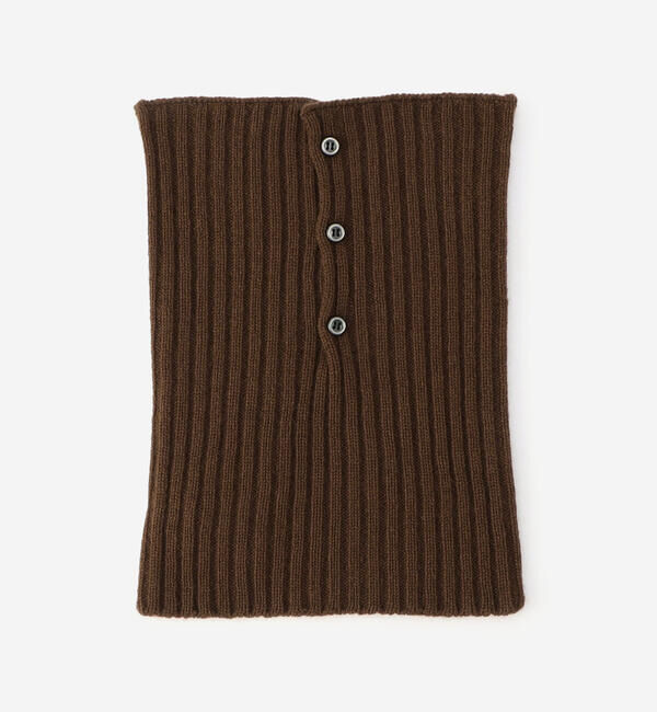  「babaco | カシミヤ ネックウォーマー WOMEN」|ストール|BROWN