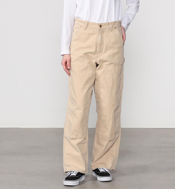  「orSlow | 〈別注〉 DOUBLE KNEE WORK PANTS BEIGE WOMEN」|チノ|BEIGE