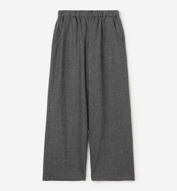 Morris & Sons「MORRIS & SONS | ガンクラブチェック ワイドイージーパンツ WOMEN」|チノ|GREY
