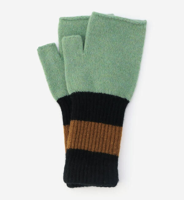  「Jo Gordon | ウール ストライプ フィンガーレスグローブ UNISEX」|手袋|