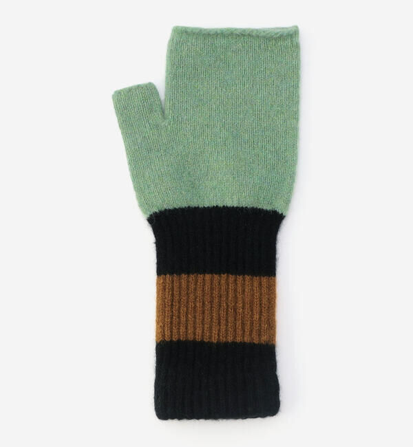  「Jo Gordon | ウール ストライプ フィンガーレスグローブ UNISEX」|手袋|