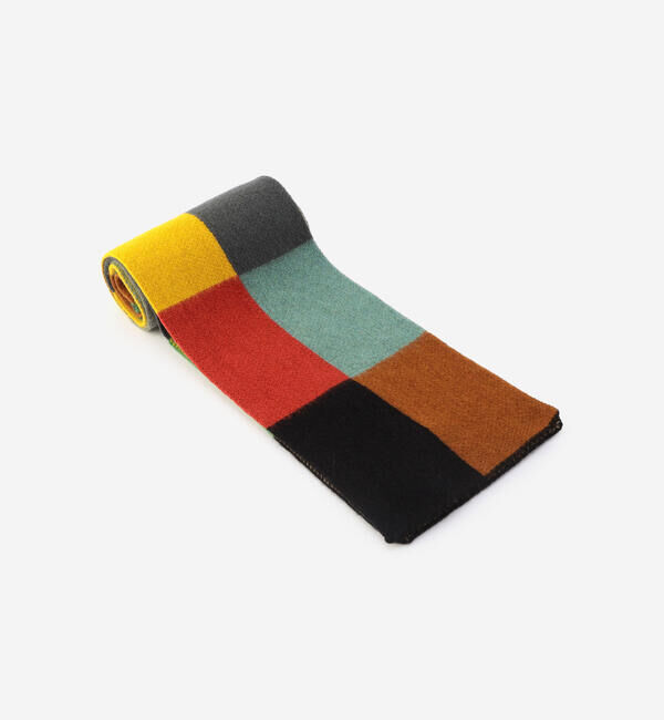  「Jo Gordon | ウール マルチカラーブロックマフラー UNISEX」|マフラー|