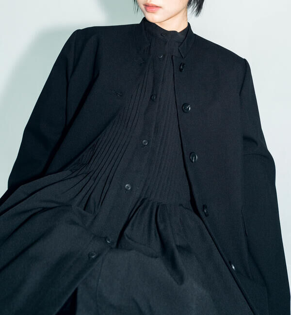  「eunoia | スタンドカラー ショートジャケット WOMEN」|テーラードジャケット|