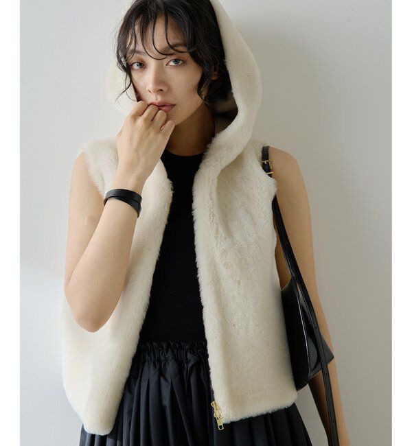  「ムートンフードジレ」|ベスト・ジレ|