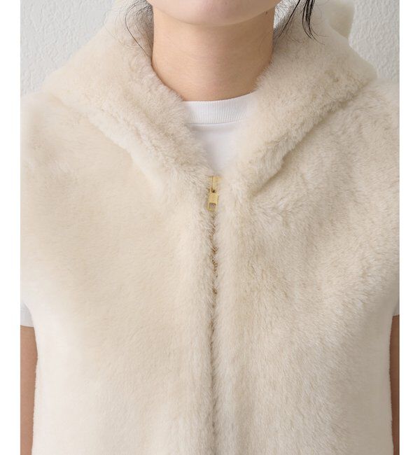  「ムートンフードジレ」|ベスト・ジレ|