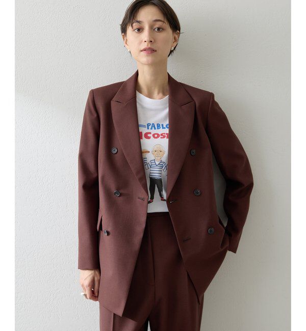  「ダブルジャケット」|テーラードジャケット|ブラウン